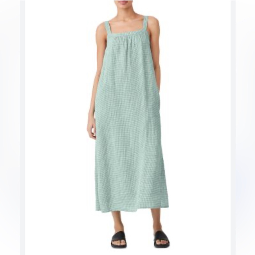 Eileen Fisher Organic Linen midi dress NWOT 3X